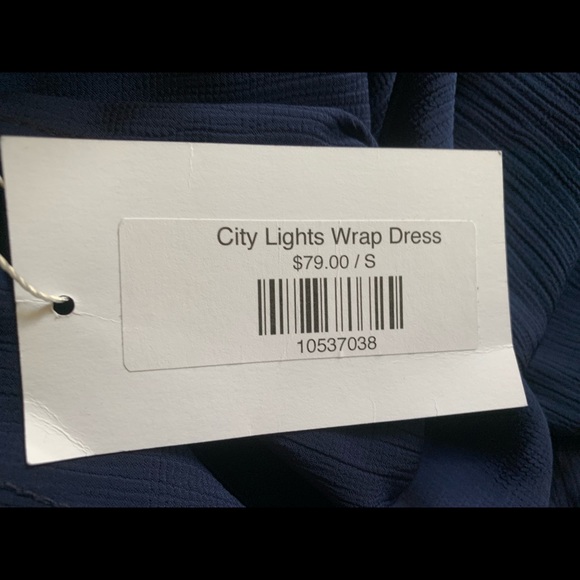 Finding July Navy Wrap Dress - Picture 5 of 6